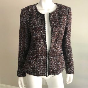 Lafayette 148 tweed wool blend blazer / jacket, career, size 6